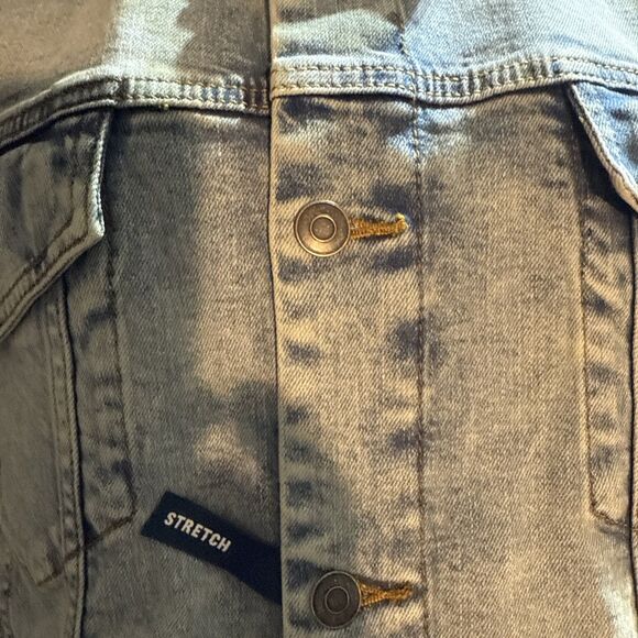 George Men's Jean Denim Jacket Light Wash Blue 2XL (50-52) New With Tags - Picture 6 of 14